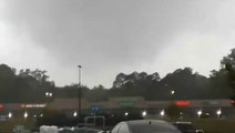 Tornado spotted from Walmart parking lot