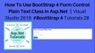How to use bootstrap 4 form control plain text class in asp.net || vs2019 #bootstrap 4 tutorials 28