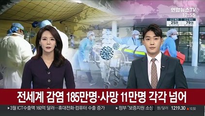 전 세계 감염 185만명·사망 11만명 각각 넘어