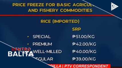 Bagong SRP para sa agri products, inilabas ng DA