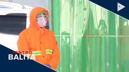 Decontamination, sanitation tents at gantry facilities, itinayo sa Caraga Region