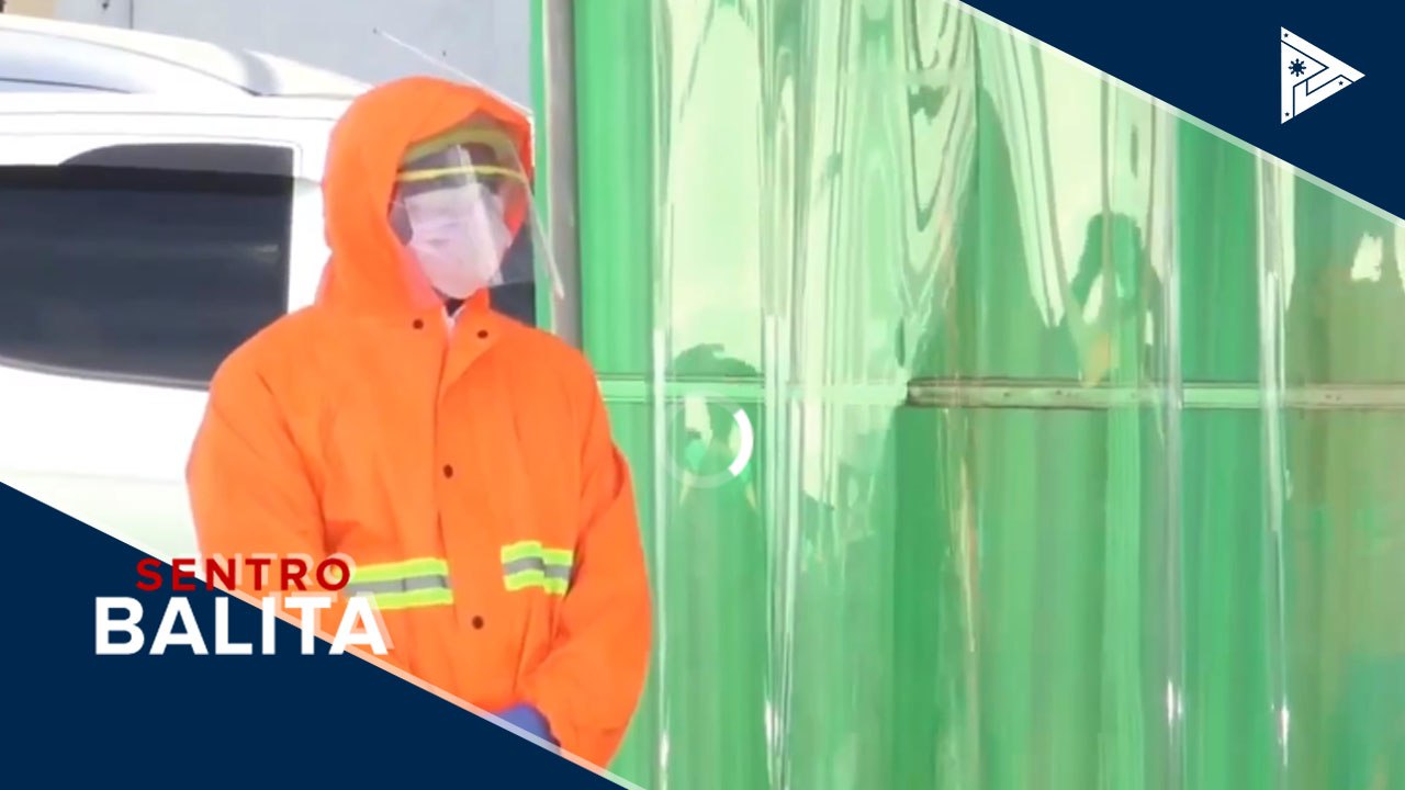 Decontamination, sanitation tents at gantry facilities, itinayo sa Caraga Region