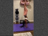 Simone Biles creates the 'Handstand Challenge' on social media