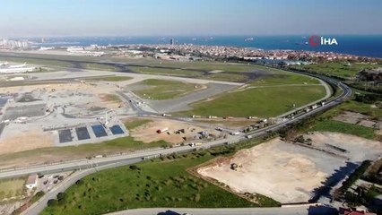 Atatürk Havalimanı'ndaki hastanenin zemin betonu dökülmeye başlandı