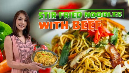 HOW TO MAKE TASTY AND FRESH BEEF NOODLES STIR-FRY