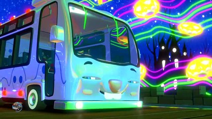 Wheels On The Bus - Halloween Videos for Kids - Cartoons for Children