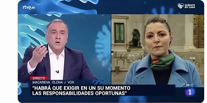 Macarena Olona (VOX) le saca los colores a Xabier Fortes y TVE: Es una vergüenza