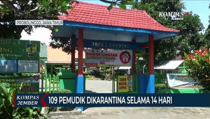 Ratusan Pemudik Dikarantina Selama 14 Hari