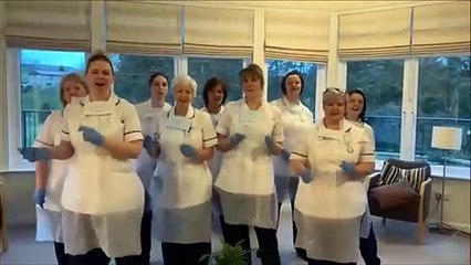 The Strathcarron Hospice team giving us all a great Stay in the House message