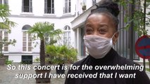 Coronavirus: A lyrical singer holds Easter Sunday concert for her neighbours