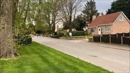 Dorrington residents brighten up their lockdown exercise routine by dressing as planes