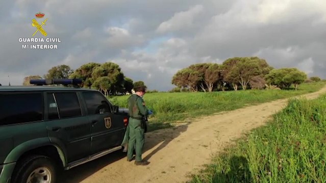 Sorprendidas cuatro personas por el dron de la Guardia Civil cuando se reunían