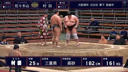 Sasakiyama vs Murata - Haru 2020, Makushita - Day 10