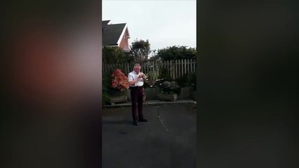 Easter Sunday trumpeter