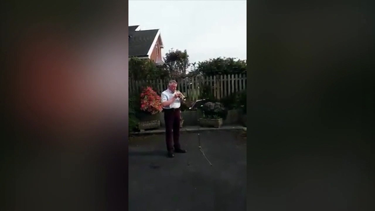 Easter Sunday trumpeter