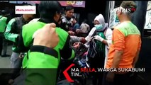 Aksi Perempuan di Sukabumi Bagi-Bagi Masker Viral