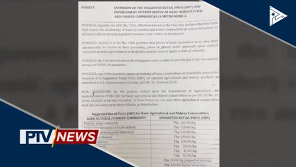 Bagong SRP para sa agri products, inilabas ng DA