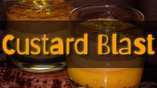CUSTARD BLAST | How to make Custard | 4 Ingredient Dessert #NoBake #CustardCake #LockdownRecipe #QuickRecipe #EasyDessert #BiscuitDessert