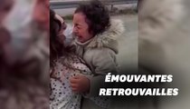 En larmes, cette fillette retrouve sa maman mobilisée contre le coronavirus depuis un mois