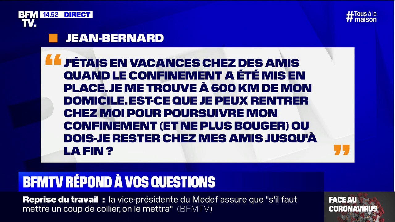 J'étais en vacances chez des amis quand le conf...