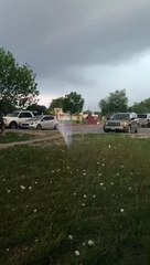 Storm Drops Huge Hail Stones