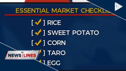 Nutritionist's household food checklist under ECQ