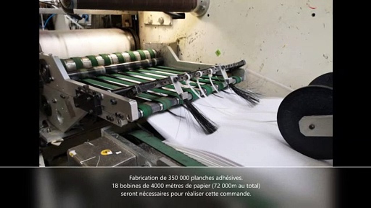 Bobines converties en planches -  Fabricant d'étiquettes