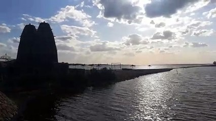 Old Pigeon Tower Mixed With Sunset