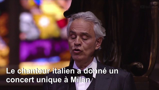 Coronavirus: la voix d'Andrea Bocelli pour Pâques dans un Duomo vide