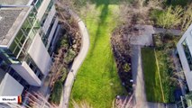 Drone Footage Captures Microsoft's Eerie Campus During Coronavirus Outbreak