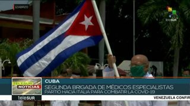 Covid-19: viaja segunda brigada de médicos cubanos viaja a Italia