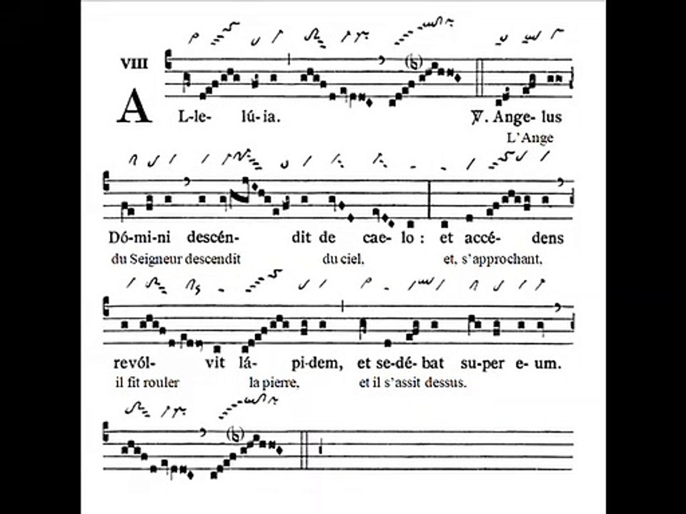 Alleluia Angelus Domini, Octavam Paschae 2