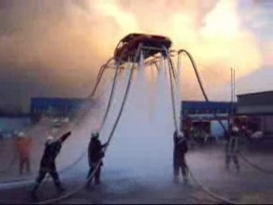 les pompiers s'amusent