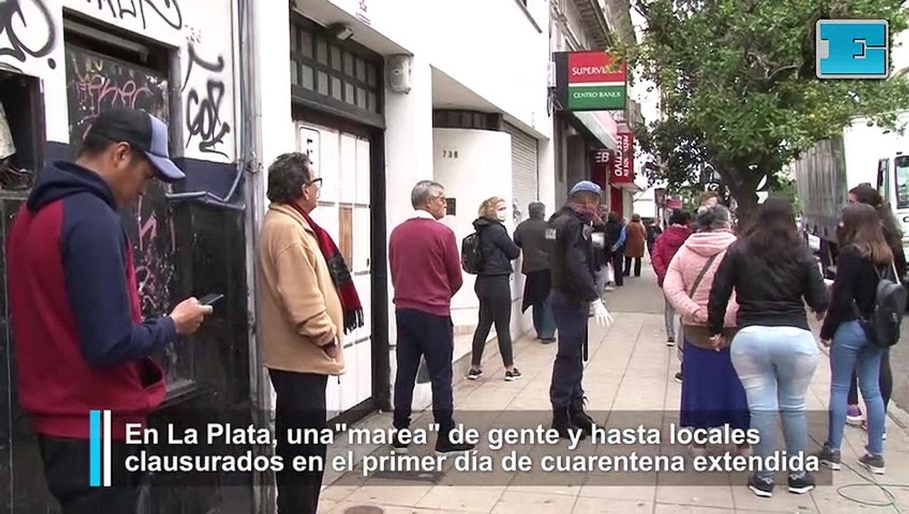 En La Plata, una "marea" de gente y hasta locales clausurados en el primer día de cuarentena extendida