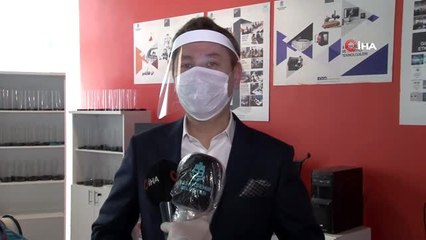 Başakşehir Belediyesi 3D yazıcıyla yüz koruyucu siperlik maske üretmeye başladı