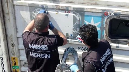 Mersin Limanı'nda 34 kilo 795 gram kokain ele geçirildi