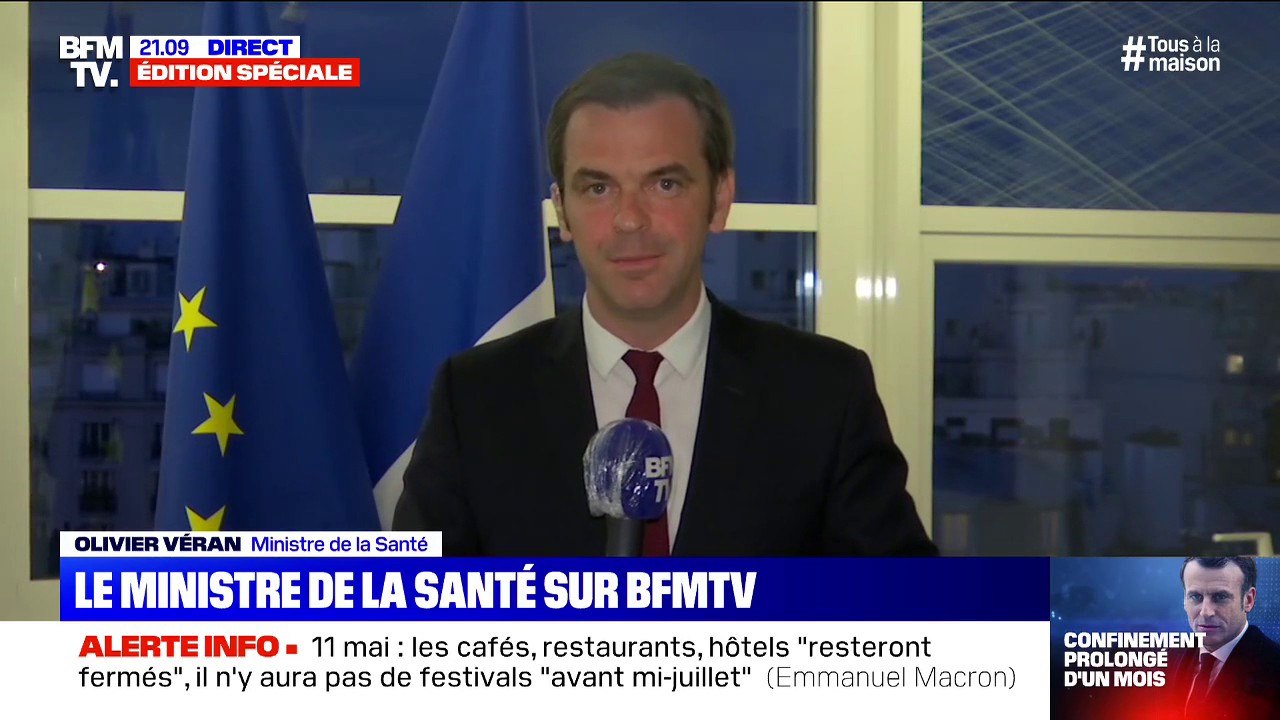 Coronavirus: "D'ici à un mois, nous espérons être en mesure de lever le confinement", déclare Olivier Véran