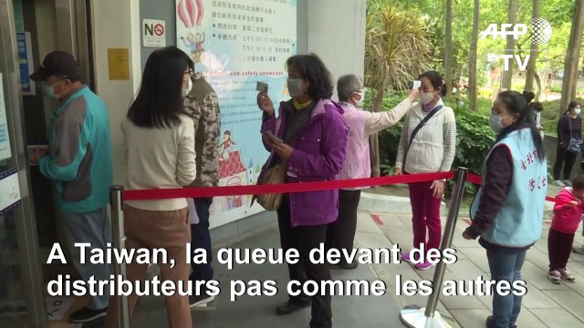 Taïwan met en place des distributeurs automatiques de masques