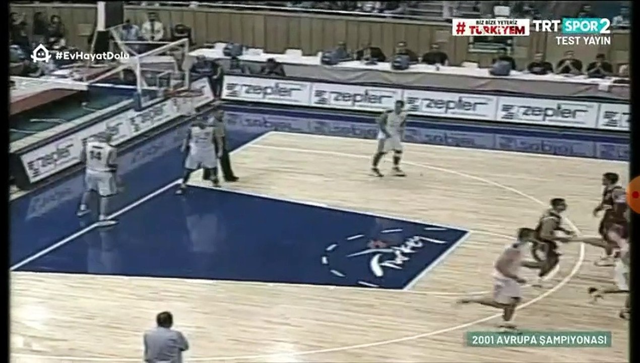 Basketbol 2001 basketbol avrupa şampiyonası türkiye-letonya part1 basketbol maçı
