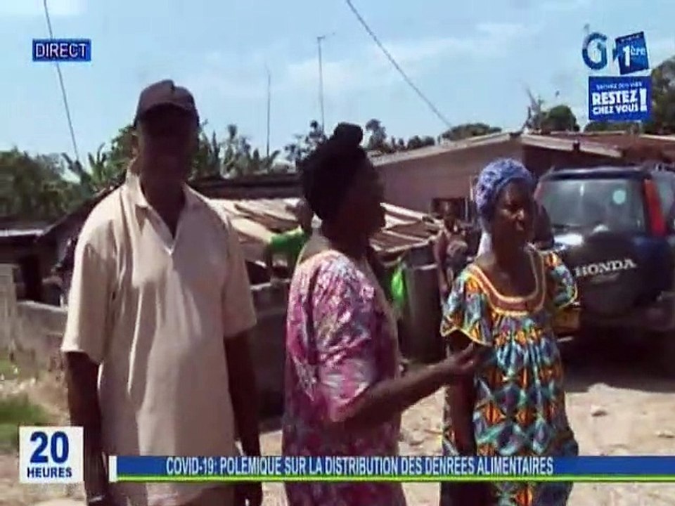 RTG / Covid 19 - Quartier Làlàlà à Gauche - Polémique sur la distribution des denrées alimentaires