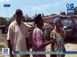 RTG / Covid 19 - Quartier Làlàlà à Gauche - Polémique sur la distribution des denrées alimentaires