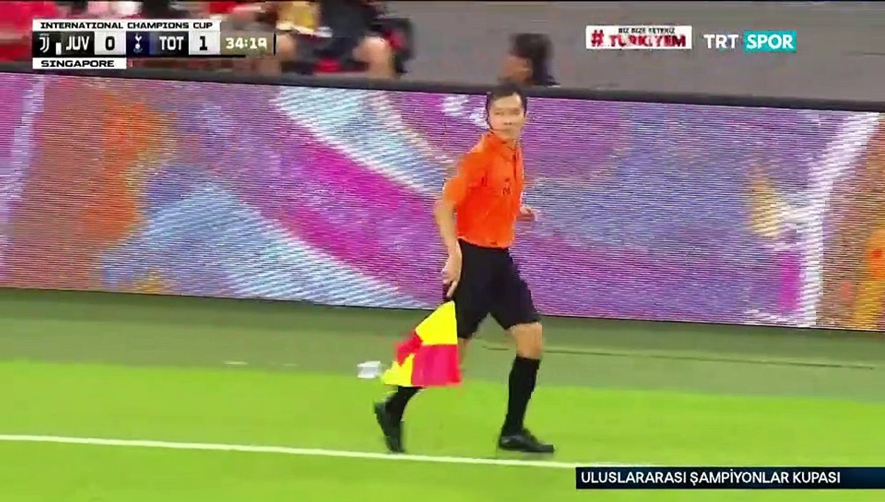 Futbol 2019 uluslararası şampiyonlar kupası juventus-totenham part1 futbol maçı