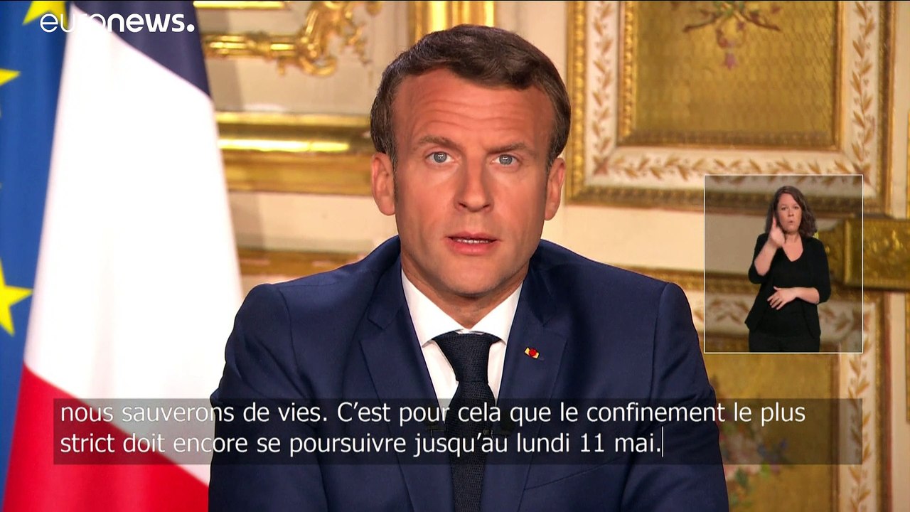 Frankreich: Präsident Macron verlängert Ausgangssperre bis 11. Mai