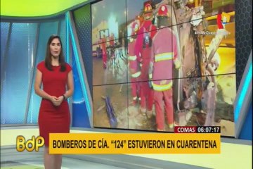 Bomberos en aislamiento dieron negativo a prueba rápida de coronavirus