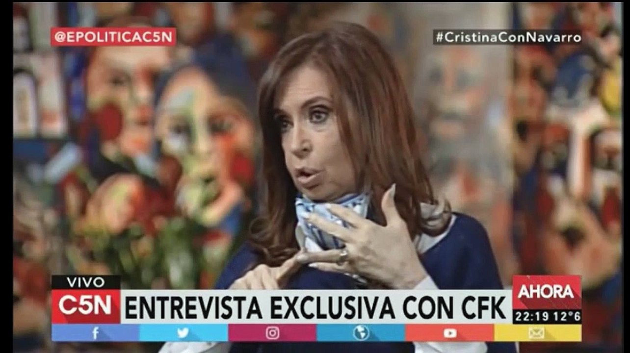 Cristina mano a mano con navarro en C5N