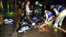 Motociclista fica ferido ao sofrer queda na Rua Erechim; Siate foi mobilizado