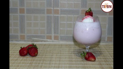 Strawberry Ice Cream Shake Recipe By Tiffin Foodie