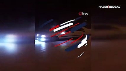 Polisi görmesine rağmen drifte devam eden sürücüye otomobilin değeri kadar ceza
