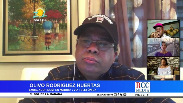 Olivo Rodriguez Huertas Embajador Dom. en Madrid comenta situación de los estudiantes de RD