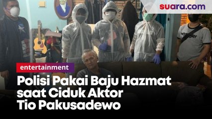 Wabah Corona, Polisi Pakai Baju Hazmat saat Ciduk Aktor Tio Pakusadewo